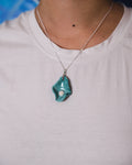Green Oyster Ceramic Necklace