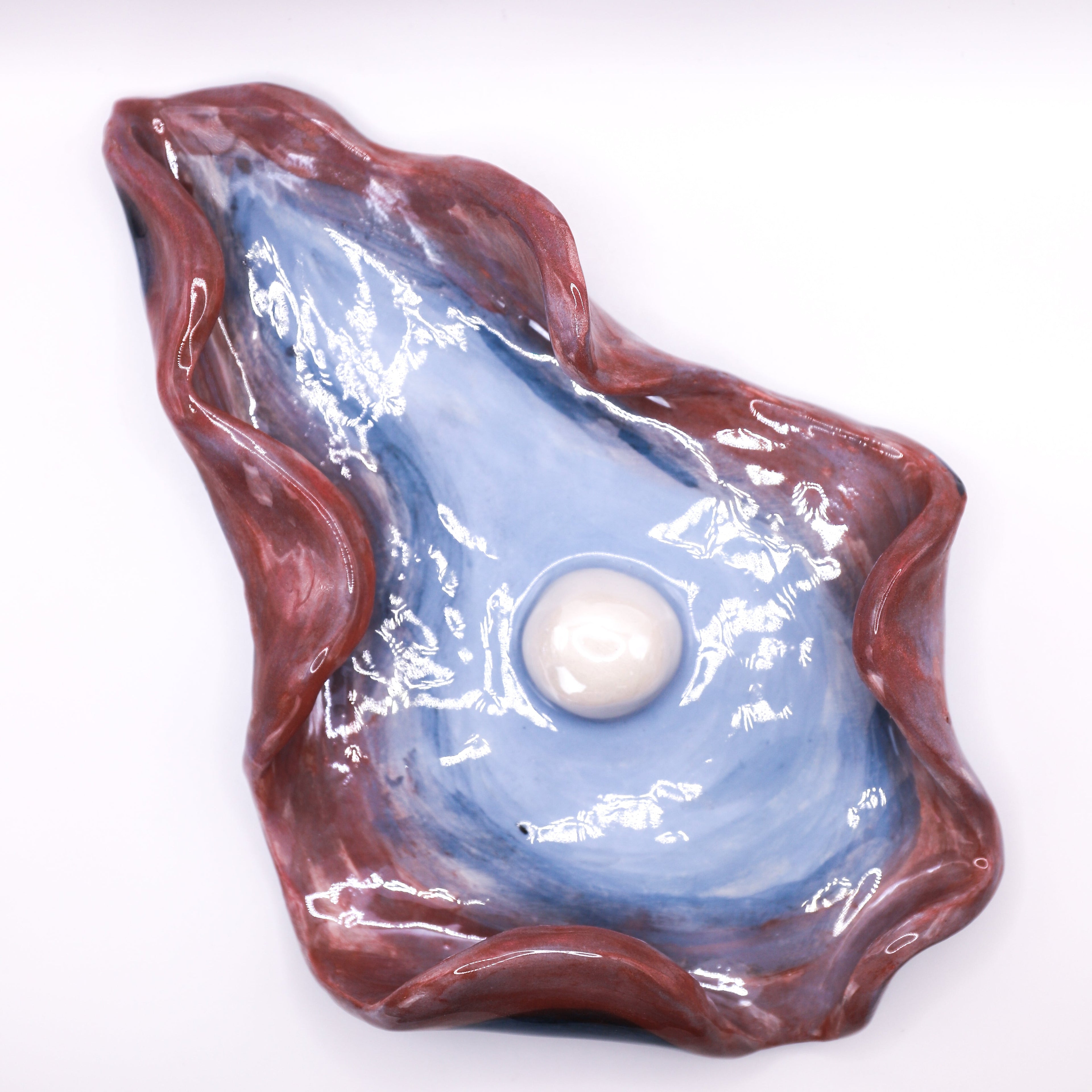 Blue & Purple Oyster Trinket Tray