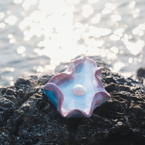Blue & Purple Oyster Trinket Tray