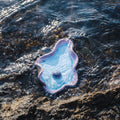 Blue & Purple Oyster Trinket Tray (Black Clay)