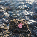 Coral Pink Oyster Ceramic Necklace