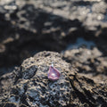 Fire Purple Oyster Ceramic Necklace