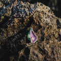 Pistachio & Lavander Oyster Ceramic Necklace