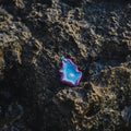 Medium Blue & Ultra Violet Oyster Ceramic Necklace