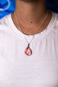 Pink Oyster Ceramic Necklace