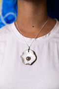 White Oyster Ceramic Necklace